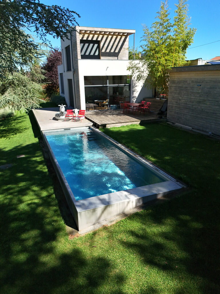 photo piscine inox sur mesure fabrication française H2O INOX